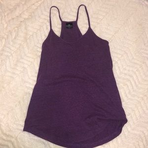 Purple razor back tank